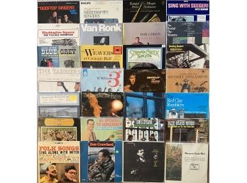 (28) Assorted Albums Including Pete Seeger, Tom Paxton, & More