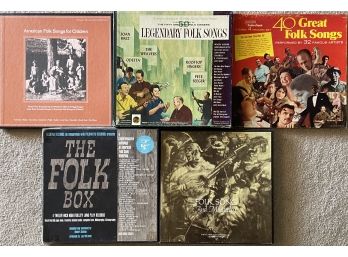 (5) Assorted Folk Album Box Sets