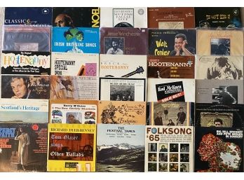 (30) Assorted Albums Including Walt Conley, Chuck Mitchell, Mike Seeger, & More