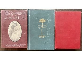 (3) Antique, Books Shepherd Of The Hills, Bell-Wright, 1907, Kipling, 1913, Writings Of Bret Harte, 1896
