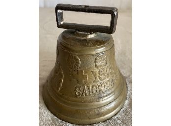 Antique 1878 Saignelegier Chiantel Fondeur Brass Bell Cow Bell