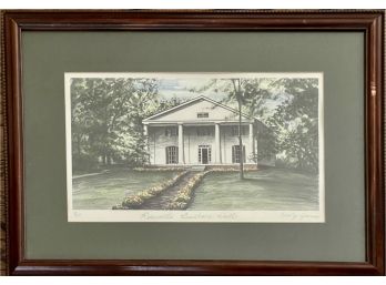 Emily James Signed  'Roswell's Bullock Hall'  Wood Frame Limited Edition Print 33 Of 750