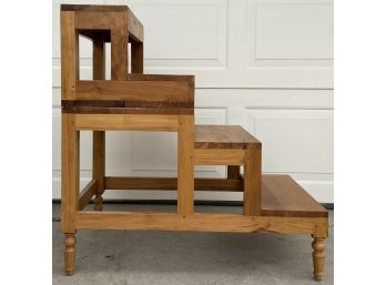 Unique Hand Made Wooden Shoe Boot Bench That Converts Into A Stair Step Perfect For A Mudroom