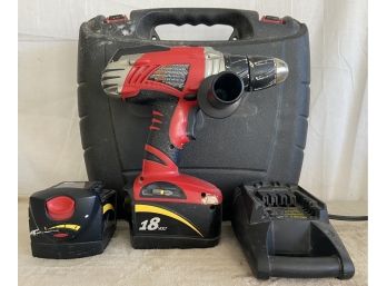 Skil 18v Drill With Case, 2 Batteries, & Charging Station (works)