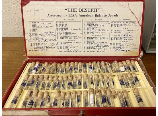 The BESTFIT Assortment 12AA American Balance Jewels For Watches In Original Box