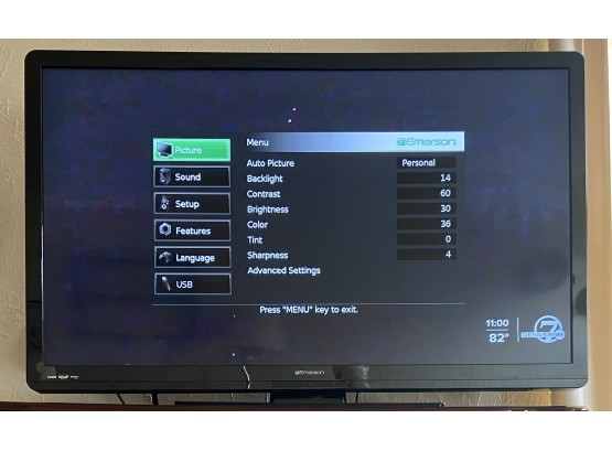Emerson 50 Inch LCD Tv With Remote And Power Cable
