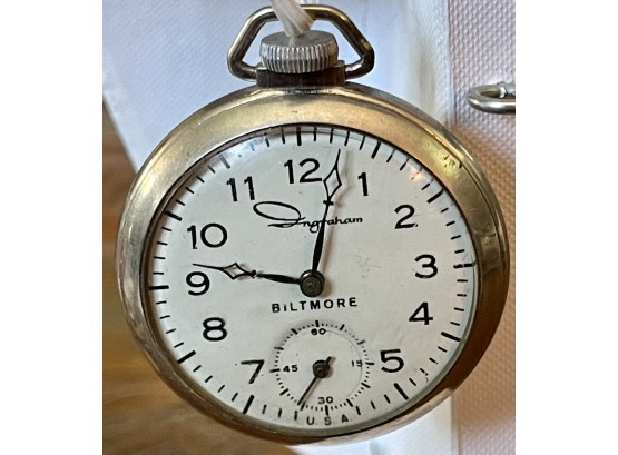 Vintage Ingraham Biltmore Vintage Pocket Watch