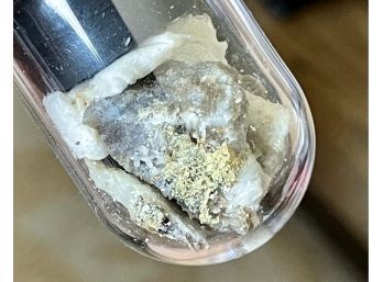 Vial Of Gold Ore Pieces 54 Grams Includes Vial And Stopper