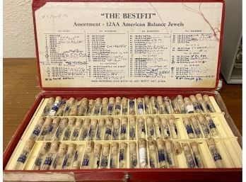 The BESTFIT Assortment 12AA American Balance Jewels For Watches In Original Box