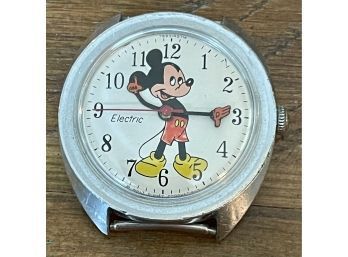 Vintage Men's Electric Mickey Mouse Watch Timex France