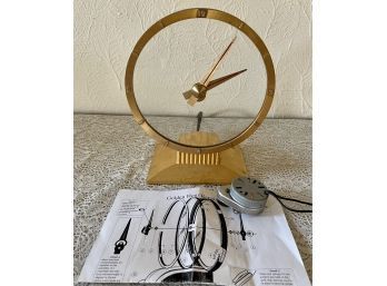 Jefferson Vintage Golden Hour Electric Clock With Instructions (as Is)