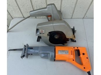 Corded Chicago Electric Reciprocating Saw With Black & Decker 7 1/4 Inch Circular Saw