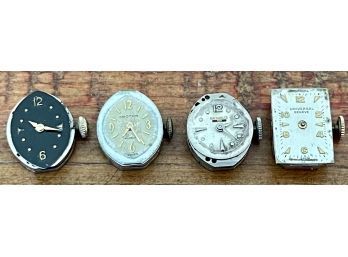 (4) Vintage Ladies Watches (1) Gruen, (1) Benrus, (1) Geneve, (1) Croton For Parts Or Repair