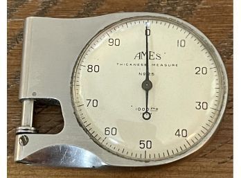 Vintage Ames Stainless Thickness Measure No 25 B.C. Ames Co Waltham Mass USA