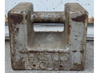 Antique HRS CO 50 Pound Weight