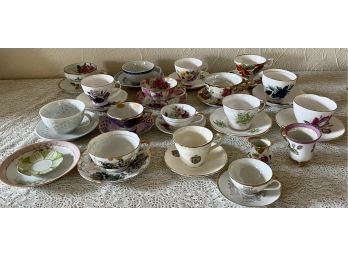 Large Lot Of Teacups And Saucers -  Kent, England, Duchess, Clare, Royal Imperial, And More