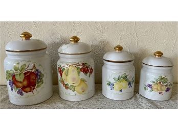 Hand-painted Porcelain Canister Set