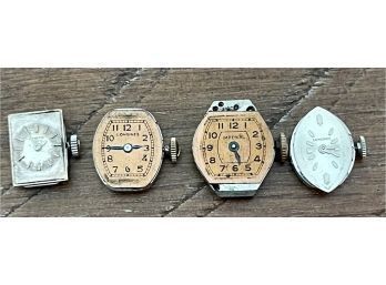 (4) Vintage Ladies Watches (2) Longines, (1) Universal Geneve & (1) Imperial For Parts Or Repair