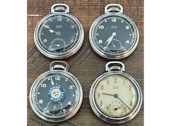 (4) Vintage Westclox Pocket Ben Watches, 54, 59, 51 & 47