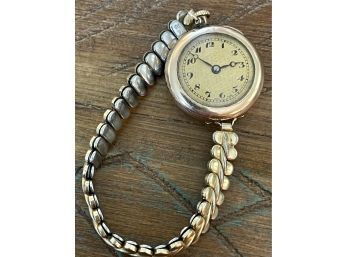 S.W.C. CO Gold Filled 20 Year Ladies Wristwatch 15 Jewels 10 1/2 LIGNE 552879