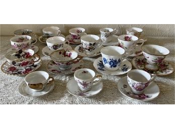Large Lot Of Vintage Teacups And Saucers- Royal Imperial, Royal Vale, Tuscan, Royal Albert And More