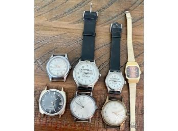 Vintage Watches For Repair Or Parts, Villereuse 17 Jewel Incabloc Antimagnetic, Longines Ultra-Chron, Bulova