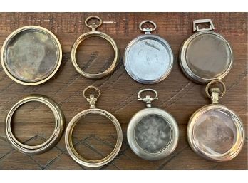 Collection Of Vintage Watch Cases, Covers & Backs, Dueber, Philadelphia Watch Case, Buren Watch Co & More