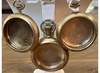 (3) Vintage Pocket Watch Cases Including 20 Year Philadelphia Watch Case, (2) B&B Royal 20 Year Cases