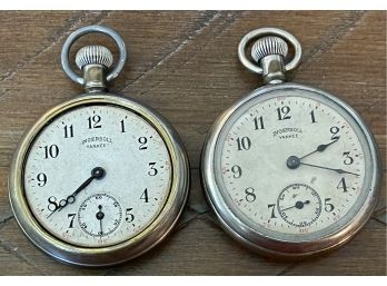(2) Antique Ingersoll Yankee Pocket Watches (1) 1914, One Missing Front Crystal