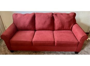 Ashley Fine Furniture Red Sofa Sleeper