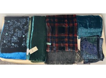 Collection Of Designer Velvet Scarves - Ralph Loren - Coldwater Creek - Chico's And More