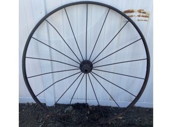 Antique 53 Inch Wagon Wheel Yard Decor