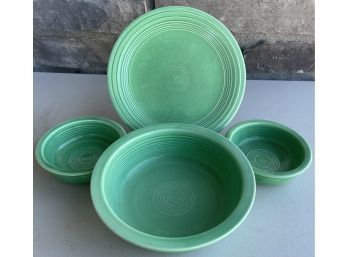Collection Of Green Fiesta HLC Fiesta Ware Serving Dishes