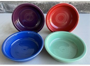 (4) Vintage Fiesta HLC USA Assorted Color Bowls