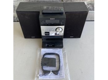 Sony MP3 Micro Hi-fi Component System CMT-FX300I With Accessories