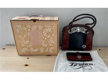 Brighton Purse And Wallet In Original Box With Paperwork And Bag