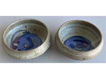 (2) Annelise Domhoff Signed German Pottery Bowls