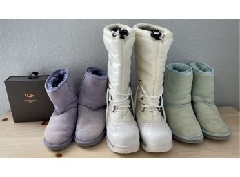 Ladies Winter Boots Size 5 - (2) Pairs Of UGGS With Cleaning Kit And One Pair Of Sorrels