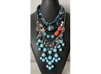 Collection Of Colorful Bead And Plastic Necklaces - Lia Sophia - NY And More