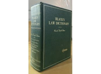 Black's Law Dictionary Revised Fourth Edition 1968 Hard Back