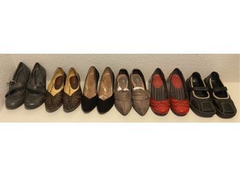 (6) Pairs Of Women's Size 5 And 6 Shoes Including Nomad, Pikolinos, Puzzo, And More