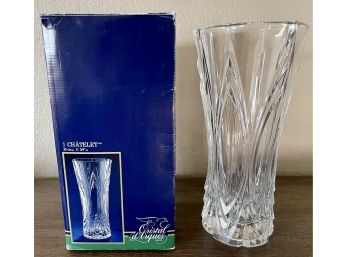 Cristal D'arques 24 Percent Genuine Lead Crystal Vase With Original Box