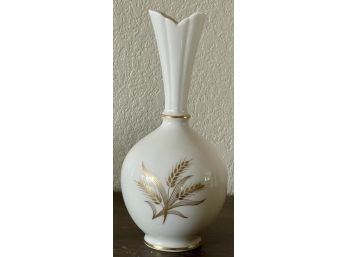 Lenox Cream & Gold Wheat Bud Vase