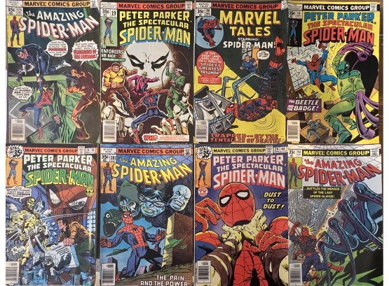 (8) 1970's Marvel Comics Group Spider-man Comics