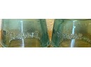 Antique Aridor Octagonal Jar With Tin Lid And (2) Hemingray Blue Insulators