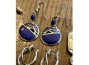 Earring Lot - Berebi - Rhinestone - Hoops - Art Glass - Dangle - Stone - Bead - Faux Pearl And More