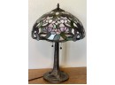 Stained Glass Double Pull Lamp With Bronze Tone Metal Base Works (1 Of 2)