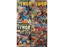 (8) Marvel Comics Group 1970's And 1980's Thor Comics