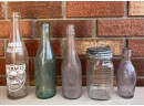 Vintage & Antique Bottles, Beer Cans, And Hemingray Insulator - Falstaff, Pikes Peak, Poudre Valley