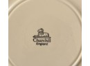 Set For (6) Vintage Churchill England Blue Willow - Plates, Side Plates, Bowls, Mugs, Cups, & Saucers